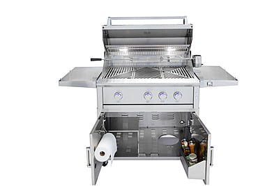 36" 4 Burner Gas Grill with Grill Cart