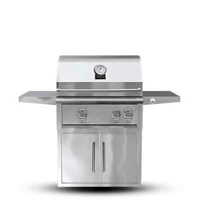 30 Inch 3 Burner Gas Grill With Rear Burner and Built-in Lighting System