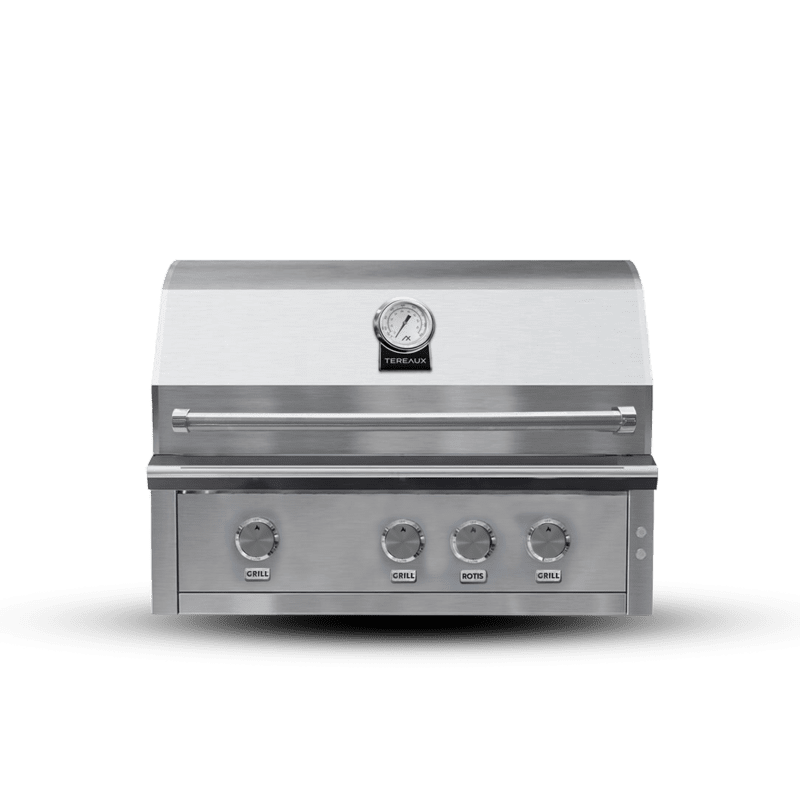 36" 4 Burner Gas Grill With Rear Burner and Built-in Lighting System