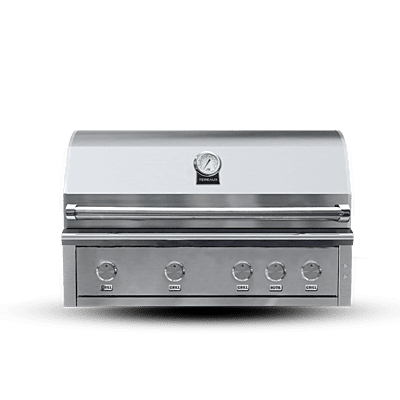 42 Inch 5 Burner Gas Grill With Rear Burner and Built-in Lighting System 42 Inch 5 Burner Gas Grill With Rear Burner and Built-in Lighting System